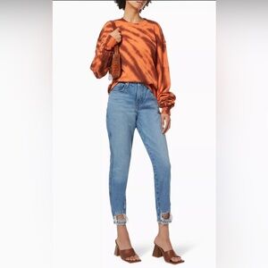 Good American good curve skinny crop distressed ankle size 18 jeans